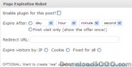 Page Expiration Robot WP Plugin screenshot